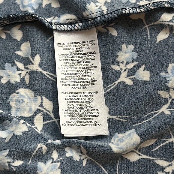 Chaps Blue and White Sleeveless Sundress - Picture 9 of 12